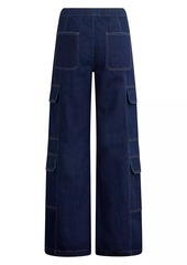 Hudson Jeans Drawstring Wide-Leg Cargo Jeans