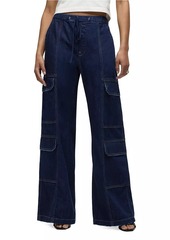 Hudson Jeans Drawstring Wide-Leg Cargo Jeans