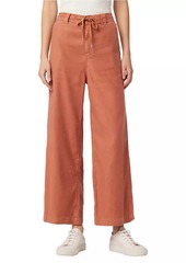 Hudson Jeans Drawstring Wide-Leg Cropped Trousers