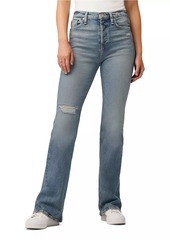 Hudson Jeans Faye Distressed Boot-Cut Jeans