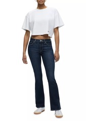 Hudson Jeans Forward Seam Crop T-Shirt