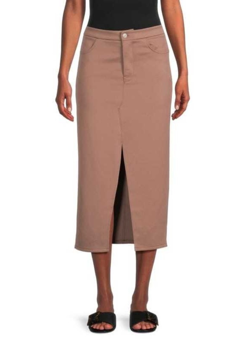 Hudson Jeans Front Slit Midi Skirt