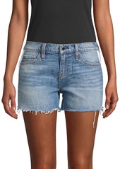 Hudson Jeans Gemma Mid-Rise Denim Cut-Off Shorts