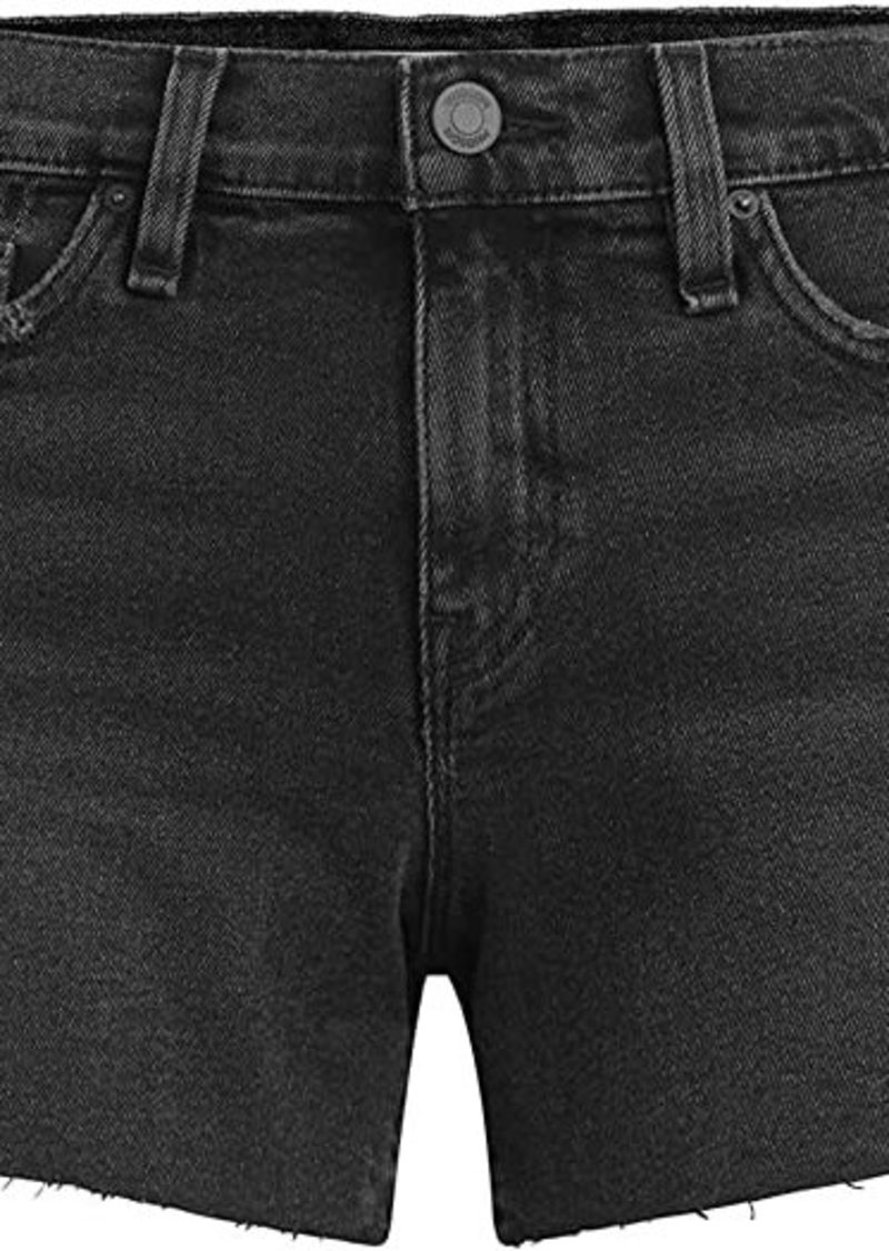Hudson Jeans Gemma Mid-Rise Shorts in Jet Black