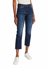 Hudson Jeans Holly High-Rise Crop Straight-Leg Jeans