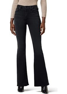 Hudson Jeans Holly High-Rise Flare in Noir