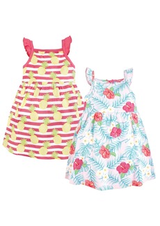 Hudson Jeans Hudson Baby Baby Girls Cotton Dresses, Tropical Floral - Tropical floral