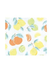 Hudson Jeans Hudson Baby Infant Girl Cotton Poly Flannel Receiving Blankets Bundle, Citrus Mint, One Size - Citrus mint