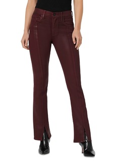 Hudson Jeans Hudson Barbara High Rise Bootcut Jeans in Coated Bordeaux