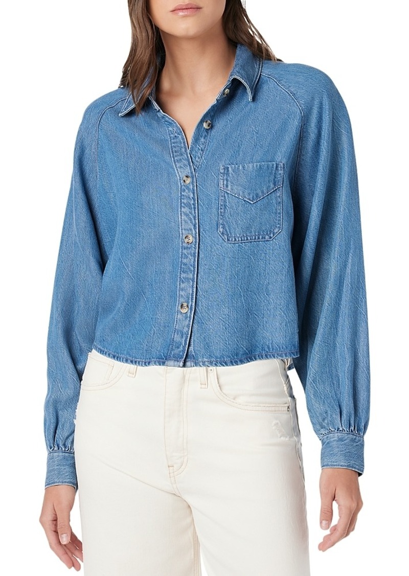 Hudson Jeans Hudson Button Front Cropped Denim Shirt