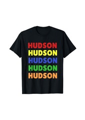 Hudson Jeans Hudson colorful name stack | pride in your name T-Shirt