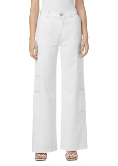 Hudson Jeans Hudson Cotton High Rise Wide Leg Jeans in White