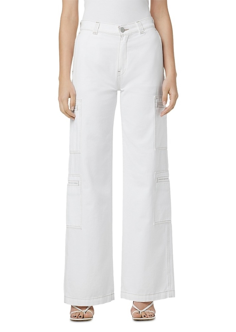 Hudson Jeans Hudson Cotton High Rise Wide Leg Jeans in White