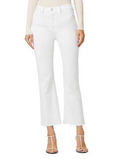 Hudson Jeans Hudson Faye Ultra High Rise Cropped Bootcut Jeans in White