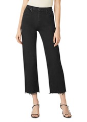 Hudson Jeans Hudson High Rise Straight Cropped Jeans in Worn In