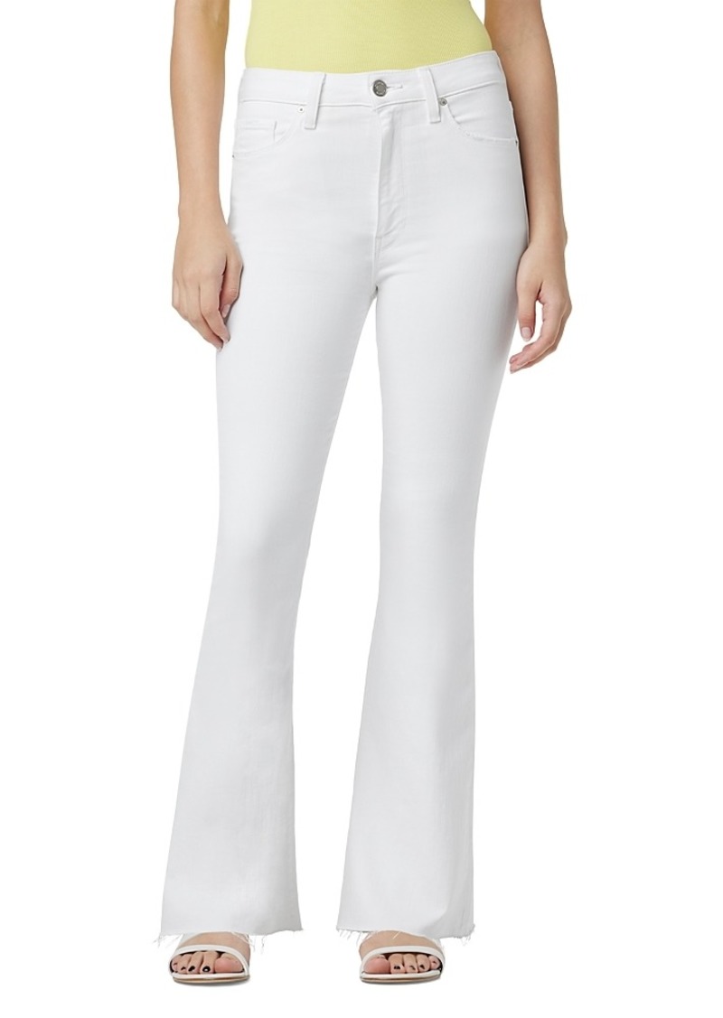 Hudson Jeans Hudson Holly High Rise Flared Jeans in Spring White