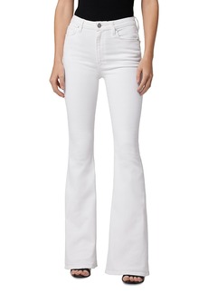 Hudson Jeans Hudson Holly High Rise Flared Jeans in White Horse