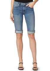 Hudson Jeans Amelia Cuffed Denim Bermuda Shorts