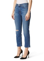 Hudson Jeans Barbara High Waist Crop Straight Leg Jeans (Destructed Surpass)