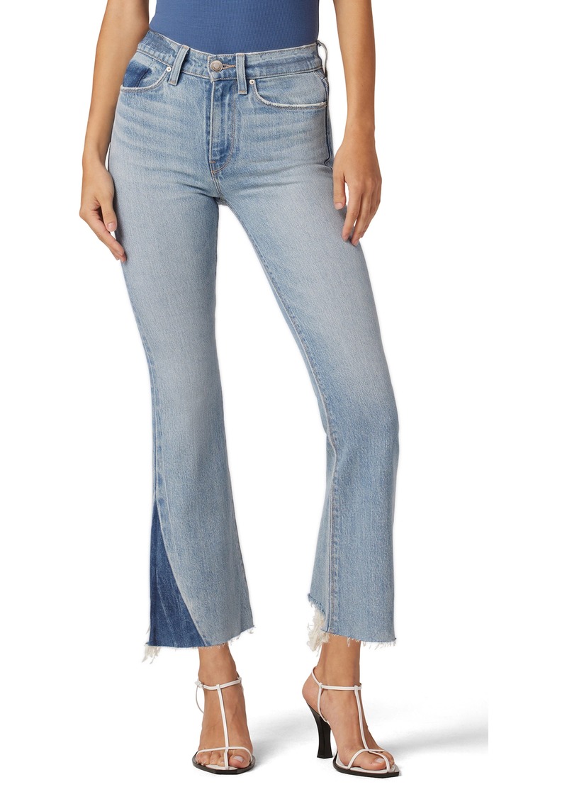 Hudson Jeans Barbara High Waist Raw Hem Ankle Bootcut Jeans in Ivy at Nordstrom Rack