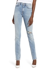 Hudson Jeans Holly Ripped High Waist Straight Leg Jeans (Preface)