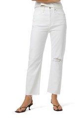 Hudson Jeans Jade High Rise Straight Loose Ankle Jeans in Torn White at Nordstrom Rack