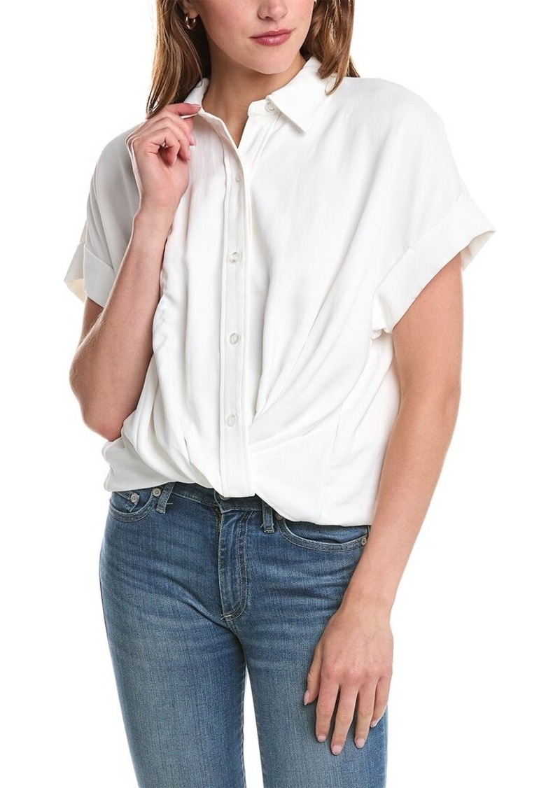 HUDSON Jeans Knotted Button-Down Shirt