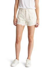 Hudson Jeans Lori High Rise Studded Denim Shorts in Star Studded at Nordstrom Rack