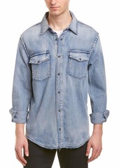HUDSON Jeans Men's Denim Long Sleeve Shirt  LG