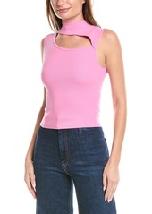 HUDSON Jeans Mock Neck Cutout Tank