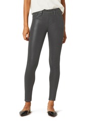 Hudson Jeans Nico Coated Mid Rise Ankle Skinny Jeans in Hs. Dark Slate (High Shine) at Nordstrom