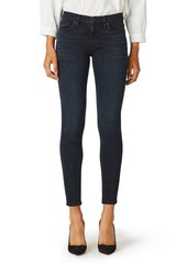 Hudson Jeans Nico Mid Rise Ankle Skinny Jeans in Inked Pitch at Nordstrom