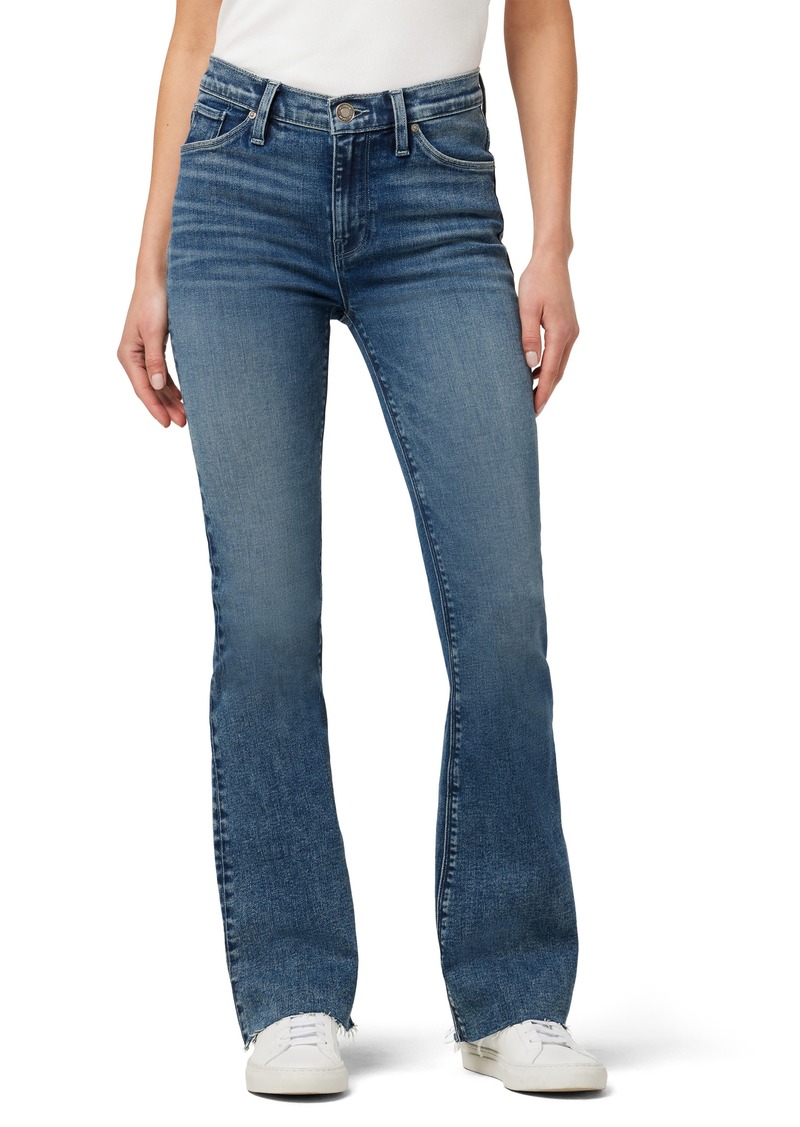 Hudson Jeans Nico Raw Hem Mid Rise Bootcut Jeans in Melody Blues at Nordstrom Rack