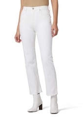 Hudson Jeans Remi High Waist Ankle Straight Leg Jeans in White at Nordstrom