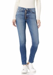 HUDSON Jeans Women's Barbara High Rise Super Skinny Jean with Exposed Zipper