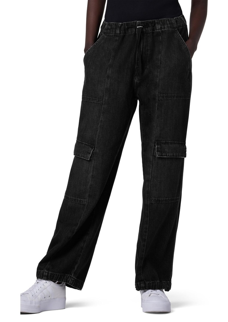 Hudson Jeans Women's DRAWSTRING PARACHUTE PANT FADED BLACK