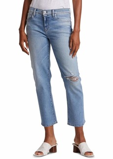 Hudson Jeans Women's Nico Mid Rise Straight Leg Cropped Jean