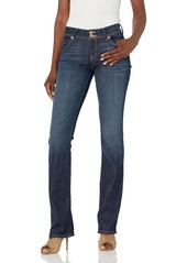 HUDSON Jeans Women's Nico Mid Rise Super Skinny Jean Too Soon with raw Hem