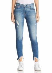 HUDSON Jeans Women's NICO Midrise Crop Super Skinny RAW Hem Jean BITE Back