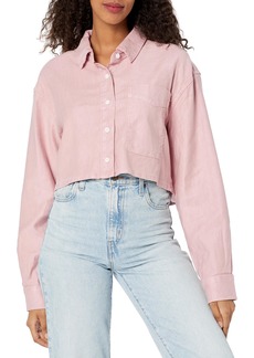 Hudson Jeans Women's Oversized Crop Shirt