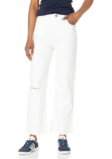 Hudson Jeans Women's Remi High Rise Straight Leg Cropped Jean DEST. White Shadow