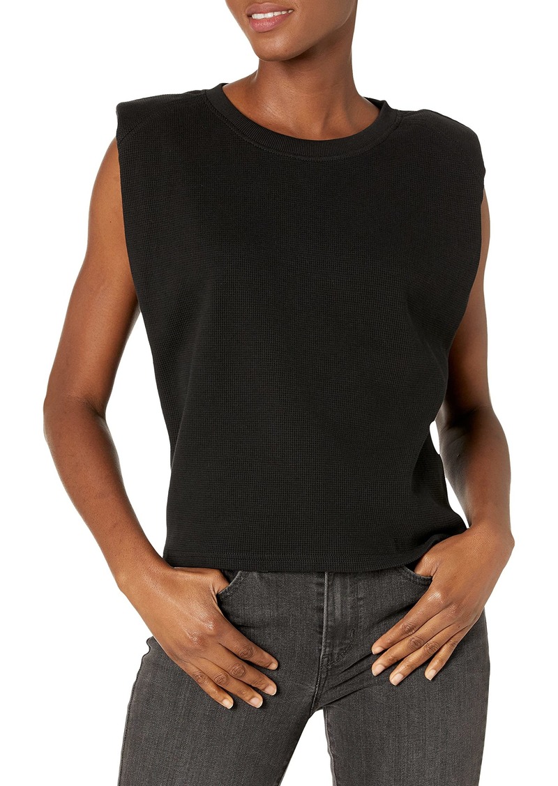 Hudson Jeans HUDSON womens Shoulder Pad Sleeveless T-shirt T Shirt   US