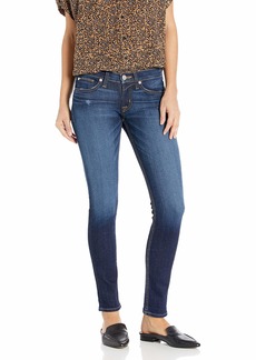Hudson Jeans Women's Tally Mid Rise Skinny Cropped Jean with A Cuffed Hem