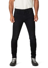Hudson Jeans Zack Ripped Skinny Fit Jeans (Black Rinse)