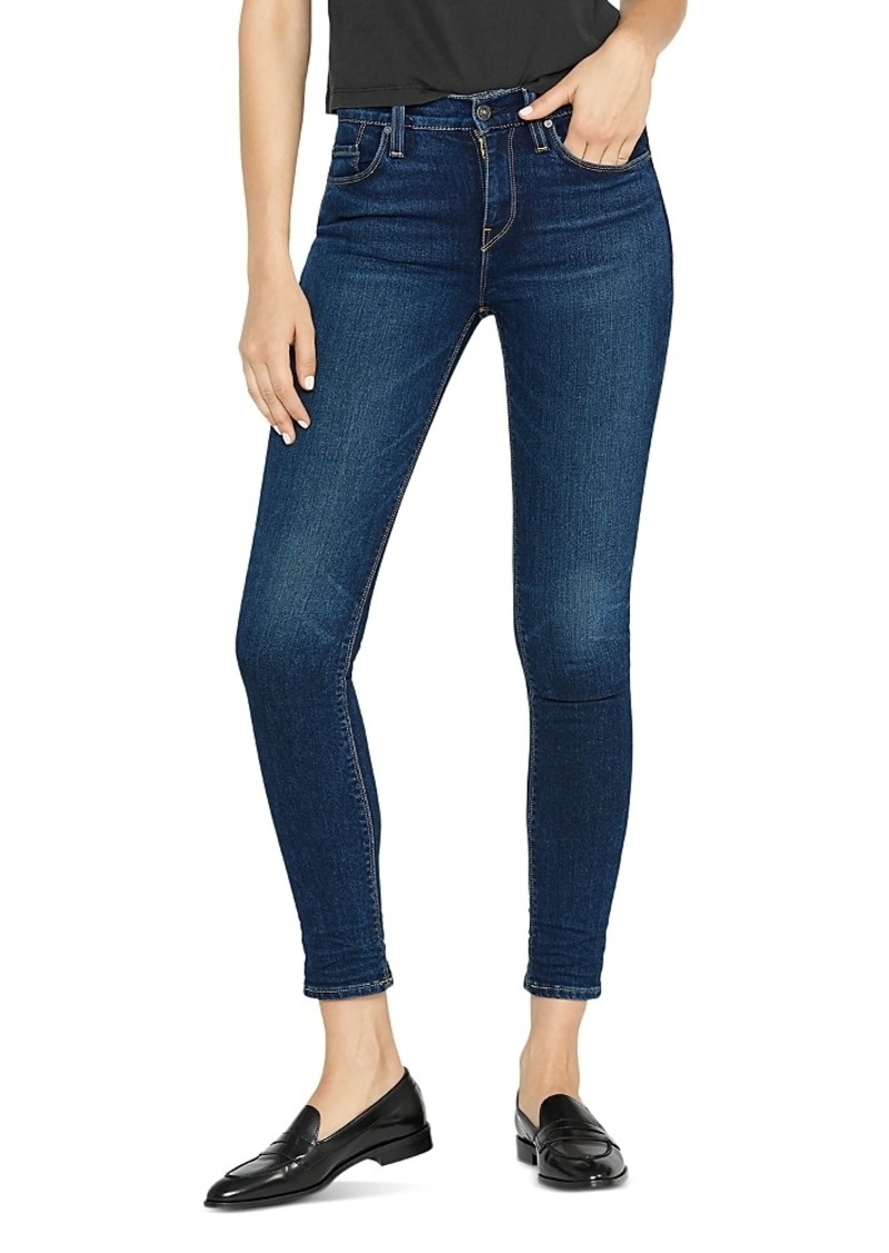 Hudson Jeans Hudson Nico Mid Rise Ankle Skinny Jeans in Obscurity