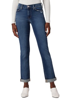 Hudson Jeans Hudson Nico Mid Rise Straight Cuffed Jeans in Elemental