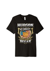 Hudson Jeans Hudson Ohio USA Flag 4th Of July Premium T-Shirt