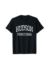 Hudson Jeans Hudson Pennsylvania PA Vintage Athletic Sports Design T-Shirt