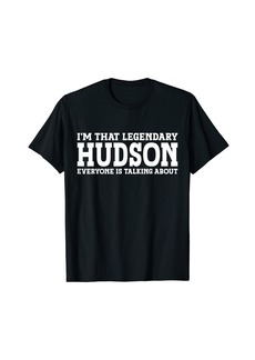 Hudson Jeans Hudson Personal Name Funny Hudson T-Shirt