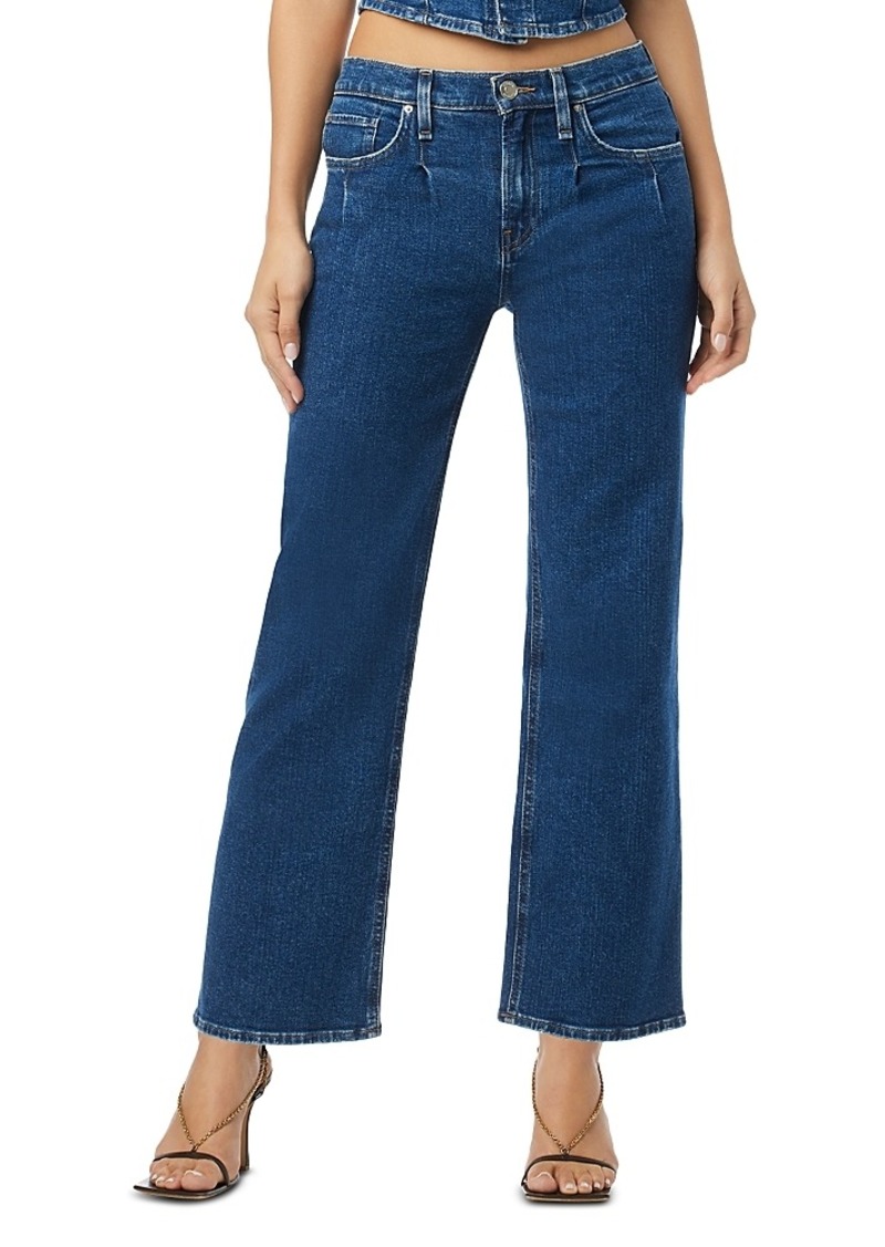 Hudson Jeans Hudson Rosie Pleated High Rise Jeans in Rocky Blue